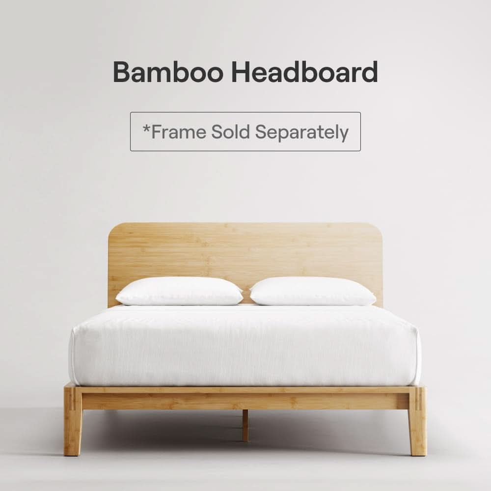 Natural Bamboo Twin XL Headboard Easy Tool Free Setup