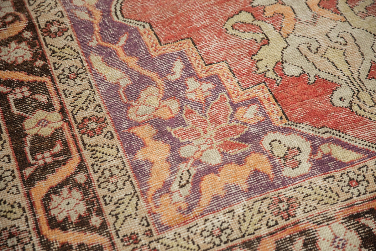 6.5x10.5 Vintage Distressed Oushak Carpet