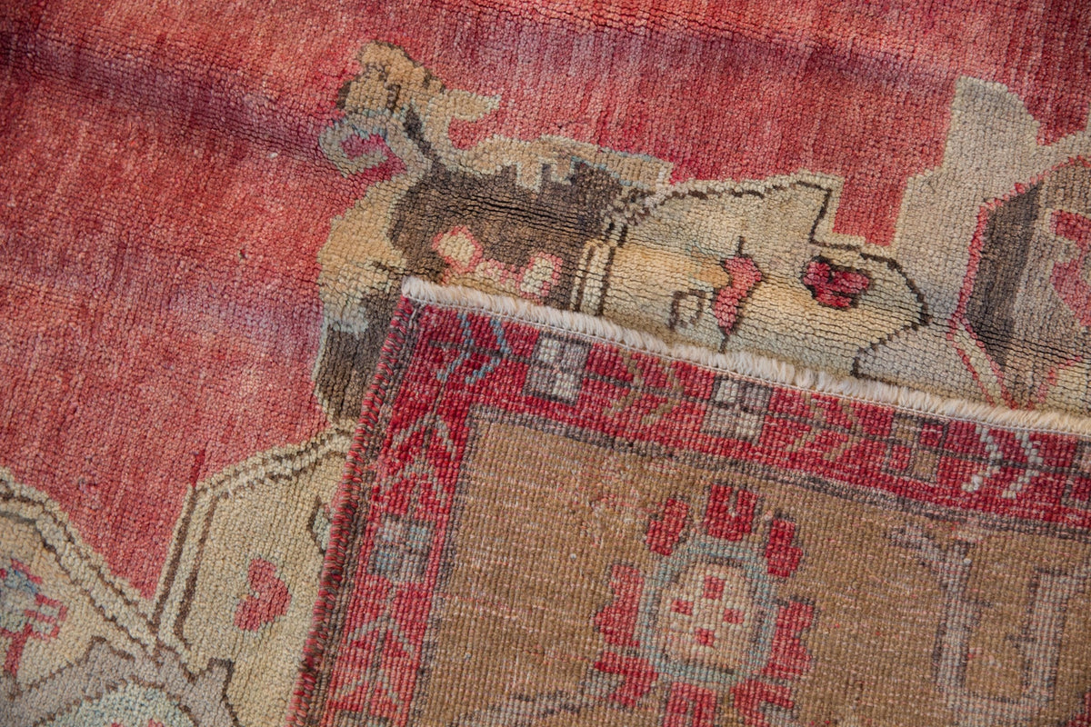 7.5x11 Vintage Distressed Oushak Carpet