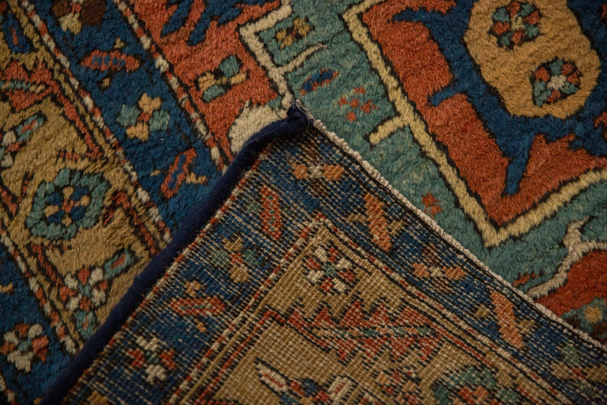 3.5x11.5 Antique Heriz Rug Runner
