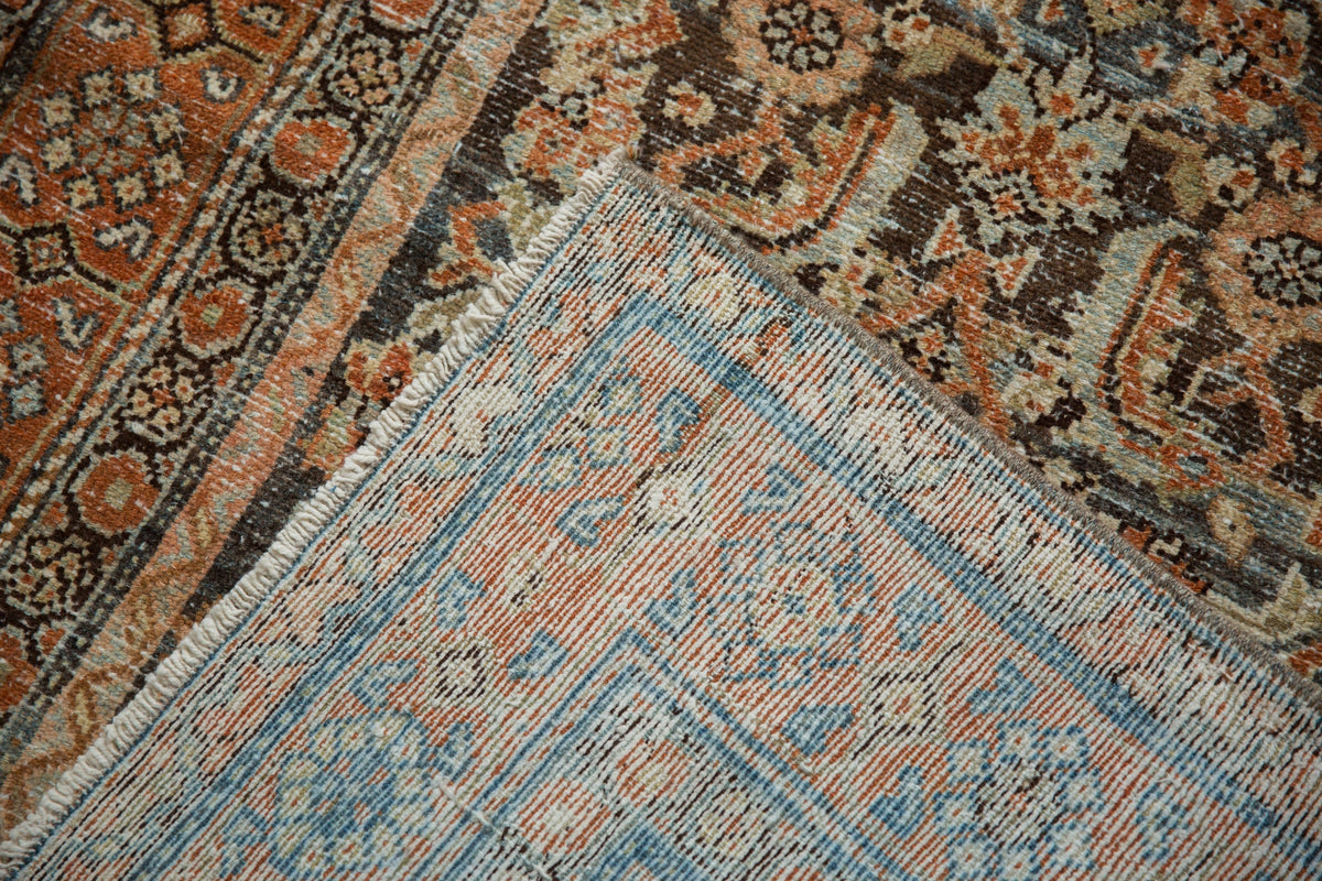 3.5x9.5 Vintage Distressed Malayer Rug Runner