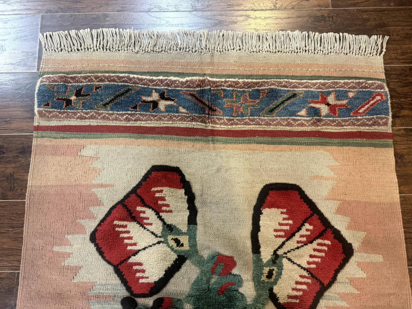 Turkish Kilim Rug 2.5 x 4.7, Flatweave Bohemian Blanket Rug, Wall Hanging Tapestry Rug