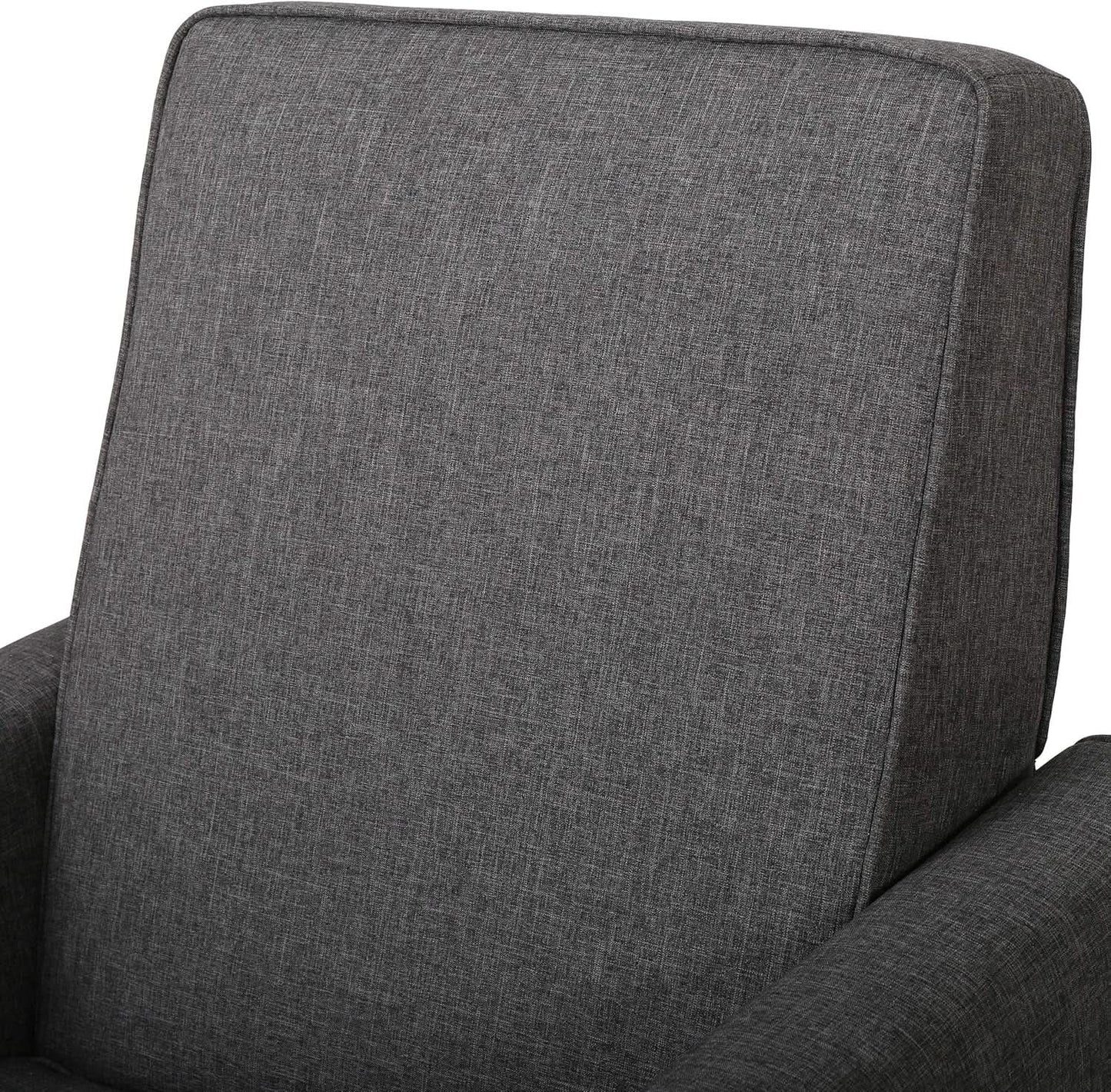 Emmie Fabric Recliner Set Of 2 In Smoke And Dark Brown