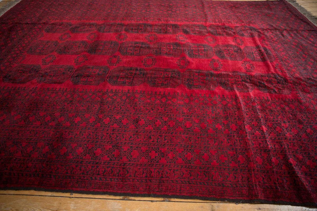 9x12.5 Vintage Afghani Ersari Design Carpet