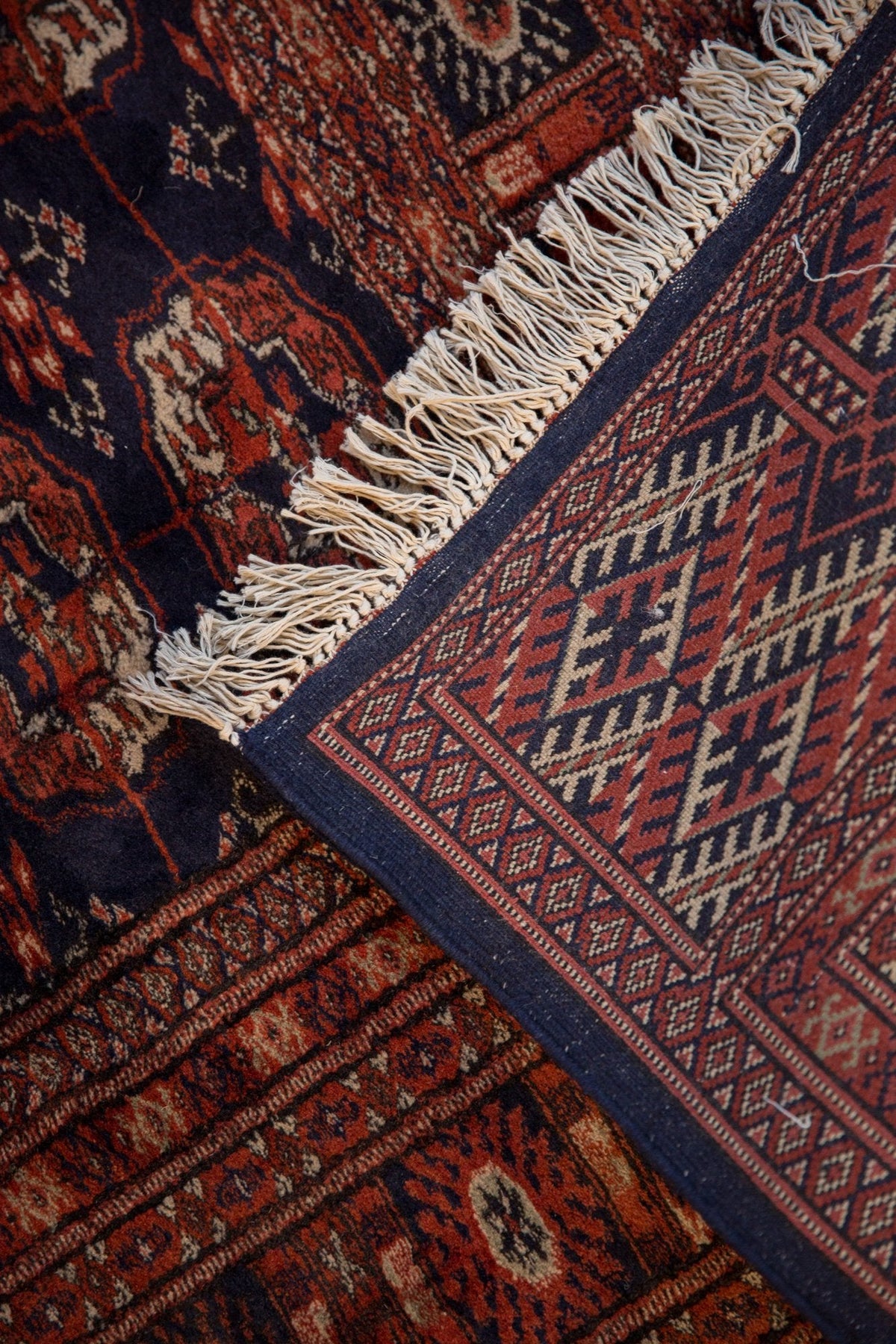 5x8 Vintage Fine Pakistani Bokhara Design Carpet