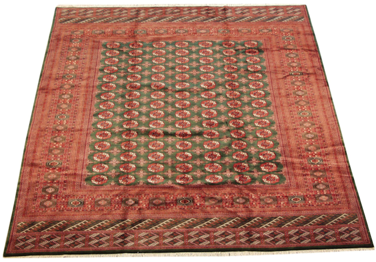 12x12.5 Vintage Fine Bokhara Square Carpet