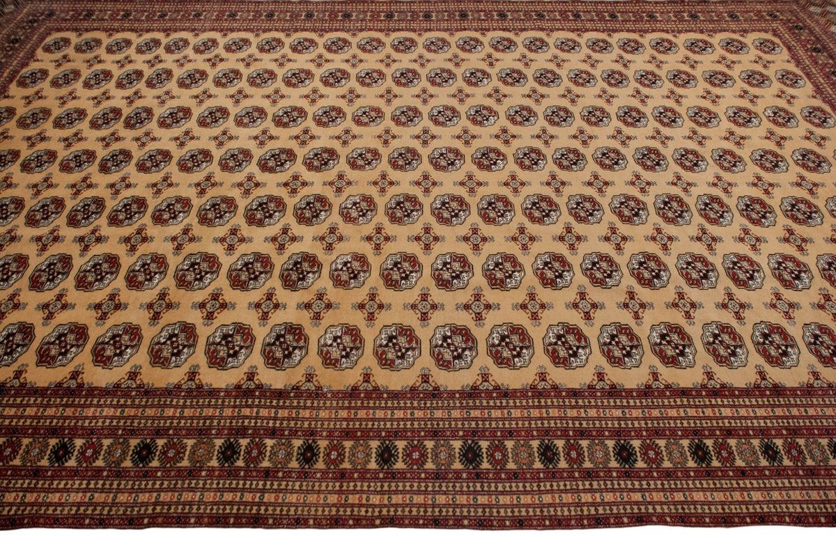 10x14.5 Vintage Bokhara Carpet
