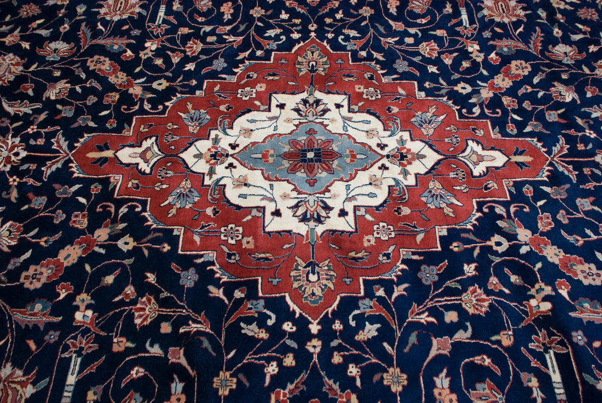 12x18 Vintage Indian Kashan Design Carpet