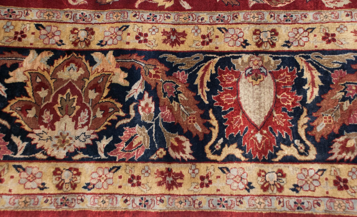 11.5x15 Fine Indian Mohajeran Sarouk Design Carpet