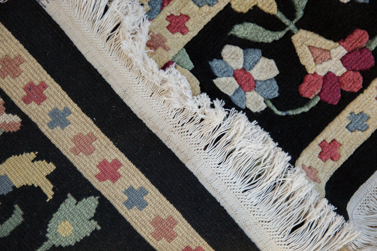9x11.5 Vintage Indian Arts And Crafts Design Carpet
