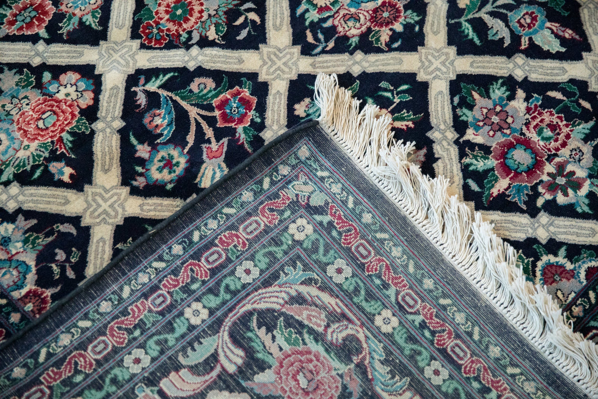 9x11.5 Vintage Pakistani Savonnerie Design Carpet