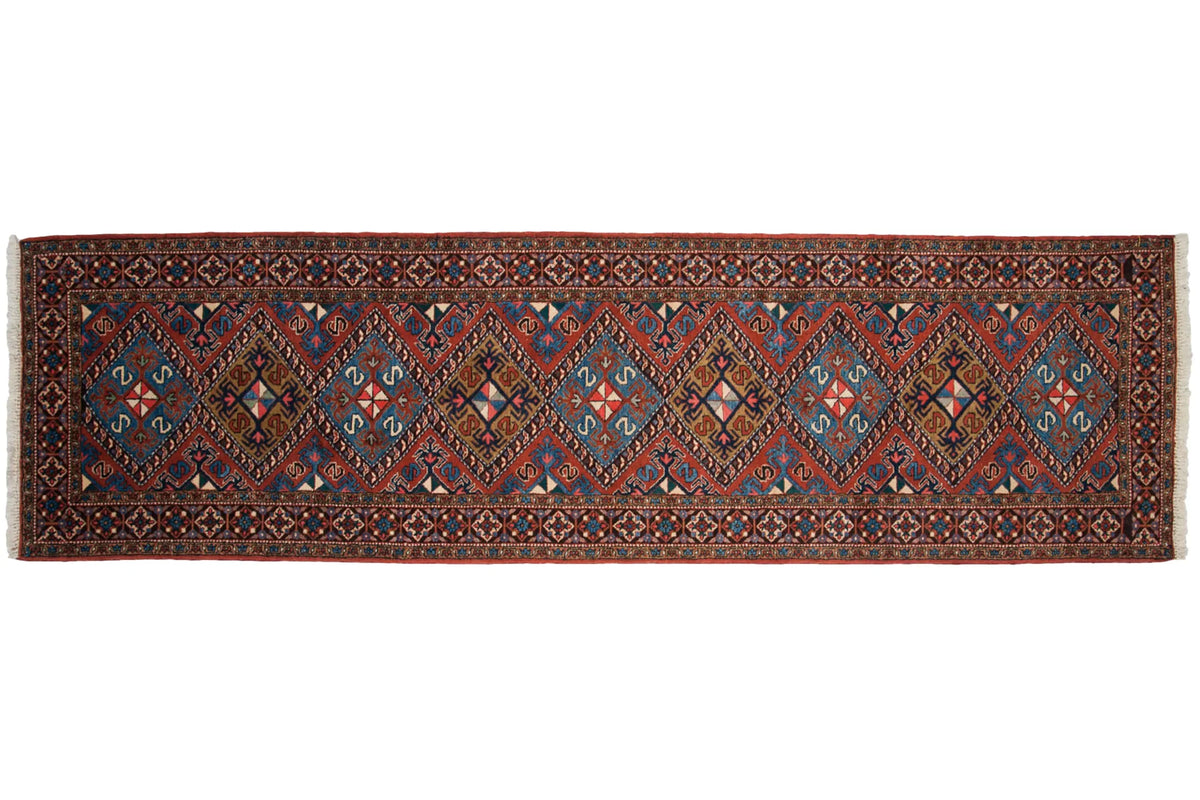 3x11.5 Vintage Ardebil Rug Runner