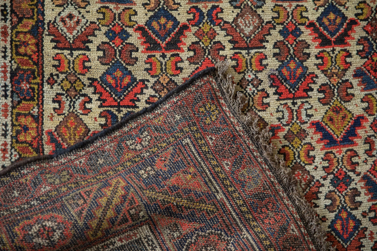 4x11.5 Vintage Hamadan Rug Runner
