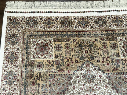 Turkish Memluk Silk Rug 4x6, Hereke Carpet, Bamboo Silk, New