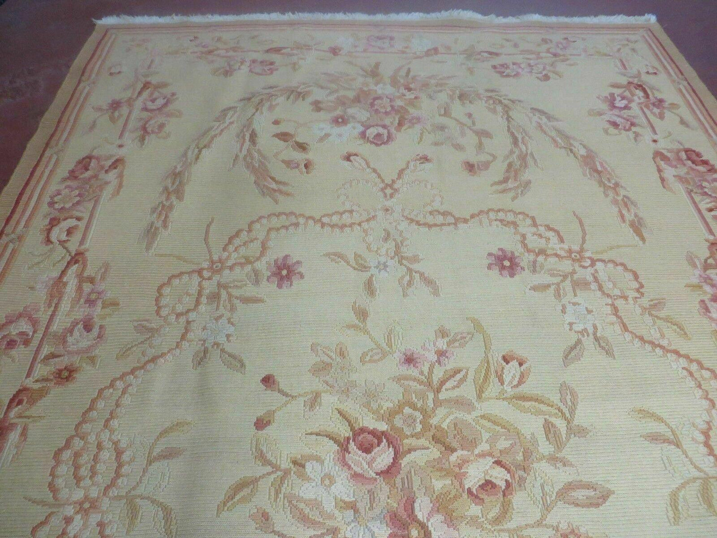 5' X 8' Vintage Turkish Kilim Handmade Flat Soumak Weave Wool Rug Veg Dye Nice