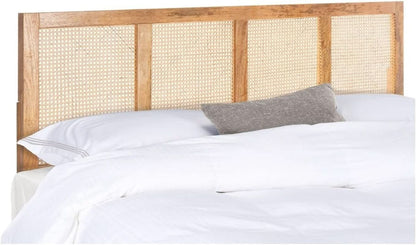 Natural Cane King Headboard with Sturdy Mango Wood