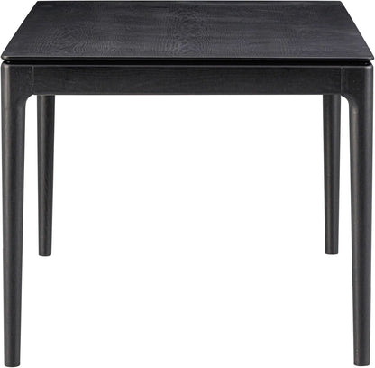 Mingle 55 Inch Modern Rectangular Dinner Table Burnt Black
