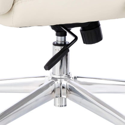 Ivory Executive Desk Chair With Oversized Cushion 275Lb