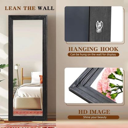 Full Length Mirror 65 By 24 Inch Black Home Decor Accent