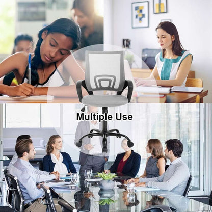 Ergonomic Mesh Office Chair With Lumbar Support Grey