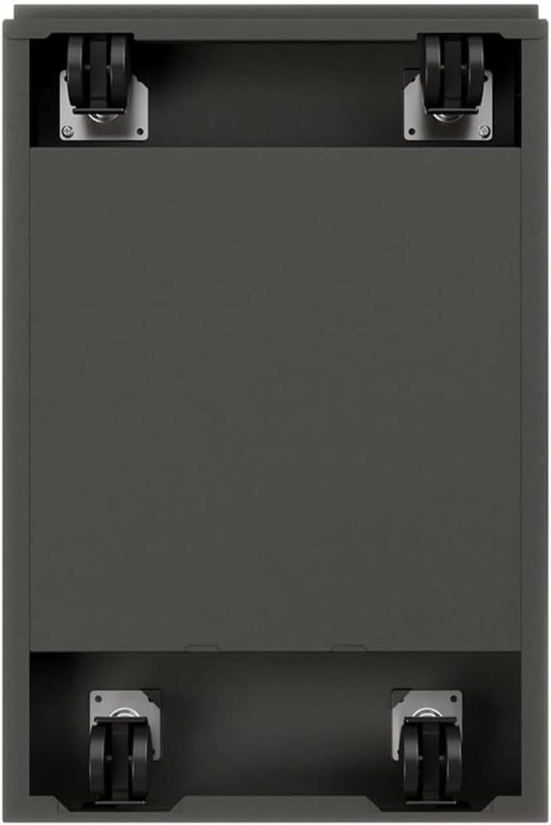 Two Drawer 27.75in Charcoal Metal Filing Cabinet Lockable