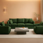 3 Piece Evergreen Sofa Set Chenille Modular For Living Room