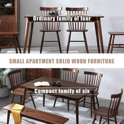 47 Inch Dining Table Natural Finish for Small Spaces