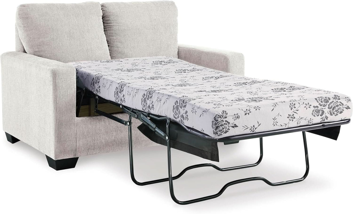 Twin White Premium Ultra Vision Memory Foam Sofa Sleeper