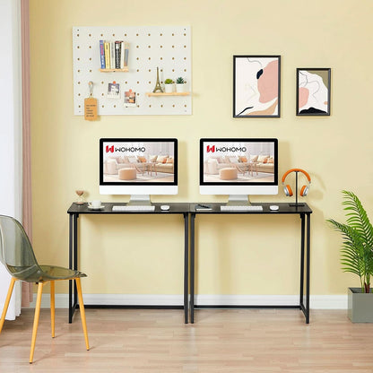 31.5 Inch Folding Computer Desk Black Space Saving