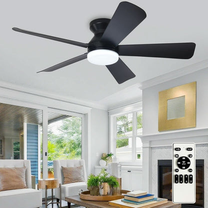42 Inch Ceiling Fan With Dimmable LED Light Remote