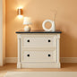 Two Drawer File Cabinet In Glacier Oak With Interlocking Drawers