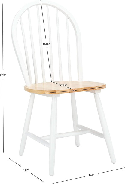 Farmhouse 18 Inch Black Spindle Back Dining Chairs Set Of 2