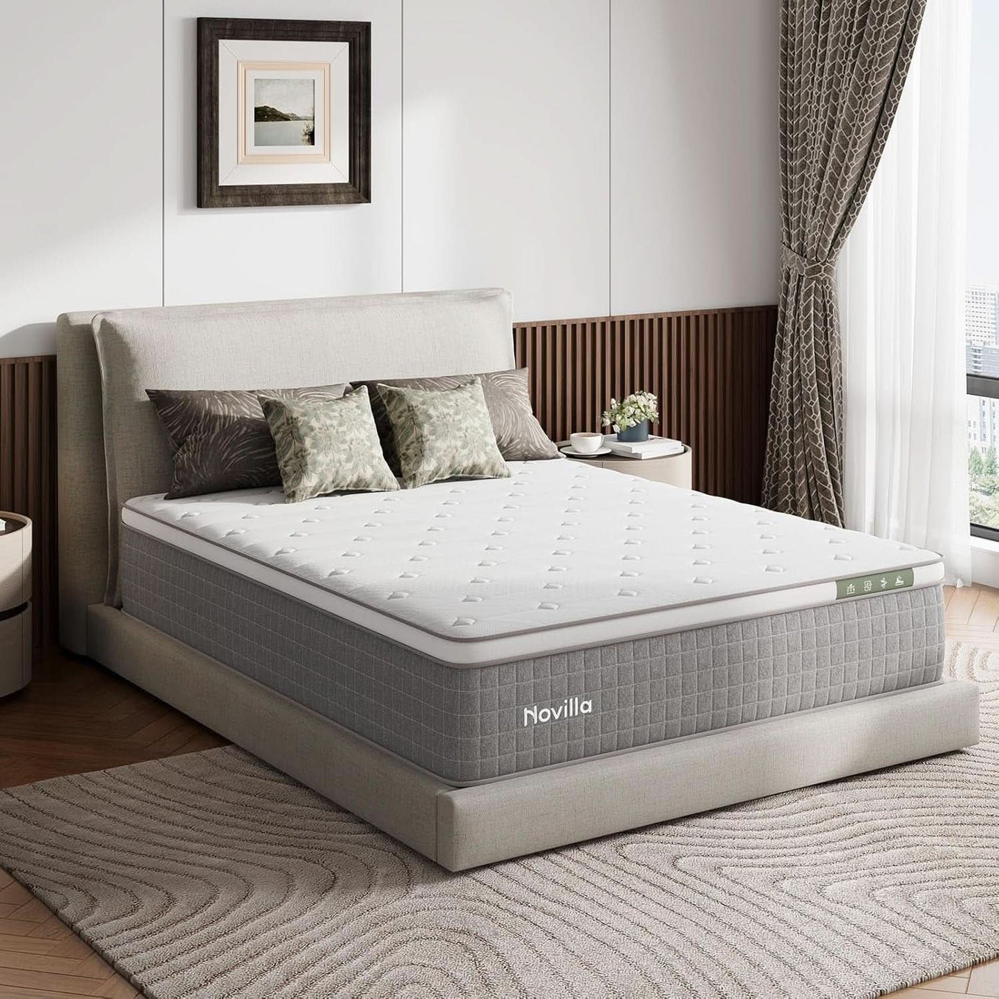 Queen Size Hybrid Mattress Gel Memory Foam Certipur US Certified