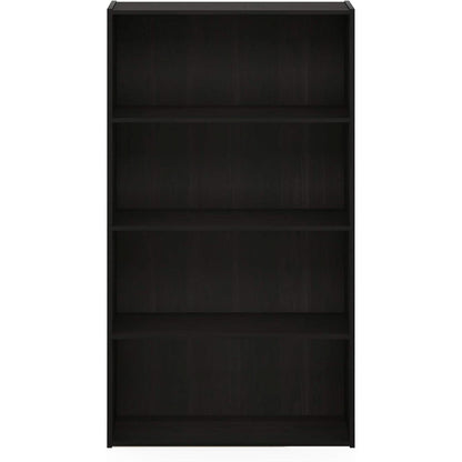 Espresso Four Tier Bookcase Bookshelf Storage Shelves