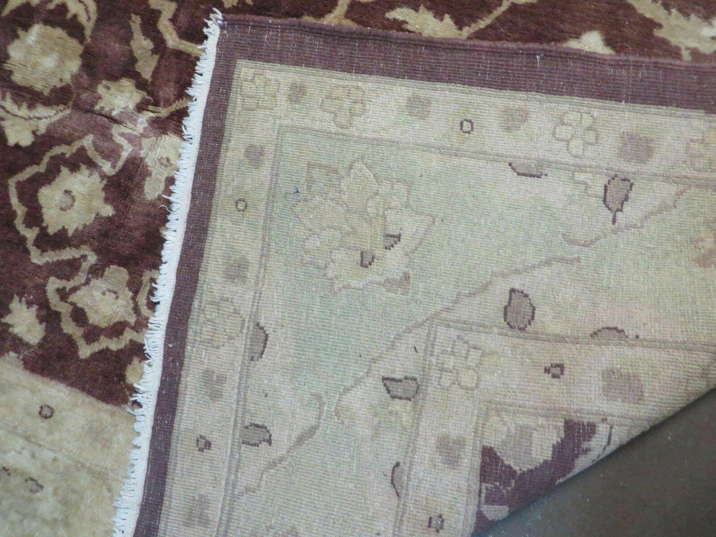 7' X 10' Vintage Fine Handmade Pakistan Peshawar Chobi Floral Wool Rug Vegy Dye