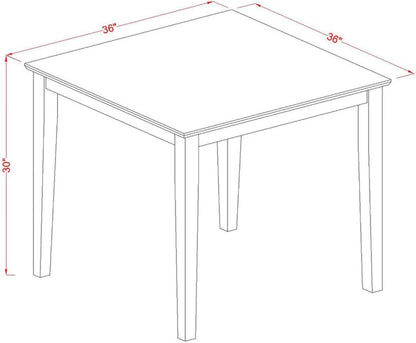 OXAN5OAKCProductLine Oak Kitchen Table Set For4 LinenChairs