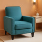 Dark Teal Fabric Recliner Club Chair 26.75W 36.25H