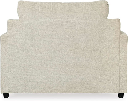 Soletren Contemporary Off White Chenille Upholstered Chair