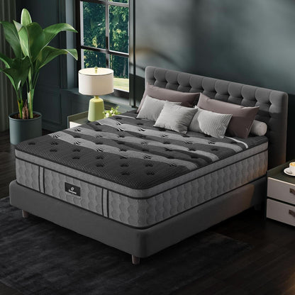 Queen Memory Foam Hybrid Mattress Cooling Gel Layer