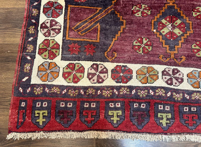 Turkish Kazak Rug 5x7, Geometric