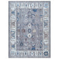 Naila Dark Gray Navy Blue Modern Oushak Rug
