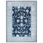 Nurul Navy Blue Modern Oushak Rug