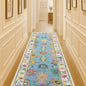 Farhana Green Colorful Floral Modern Oushak Rug