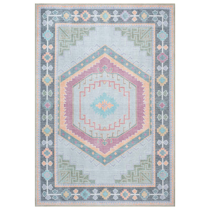 Kyra Green Pink Aesthetic Oushak Rug