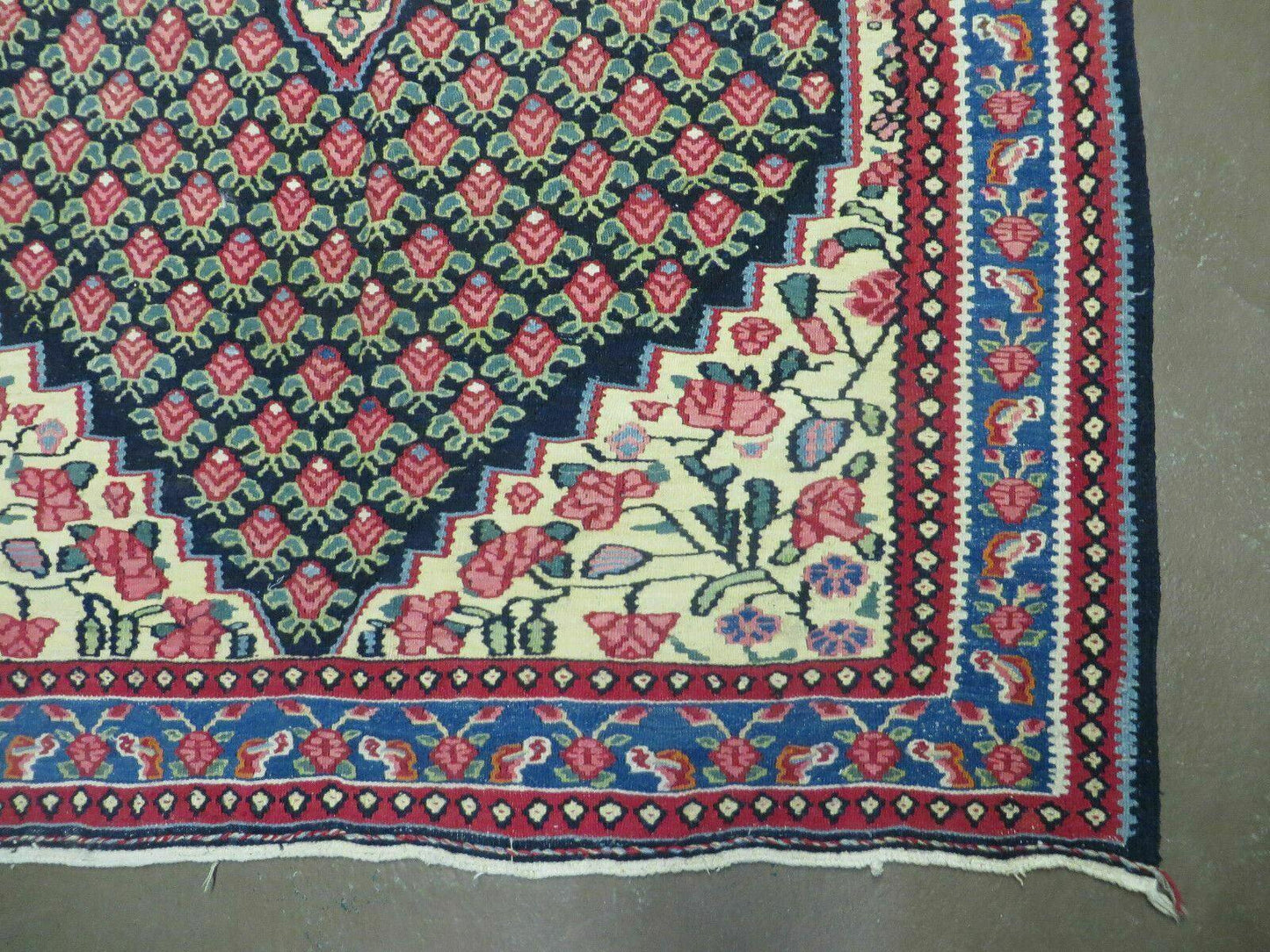 4' X 6' Vintage Handmade Turkish Flat weave Rug Tribal