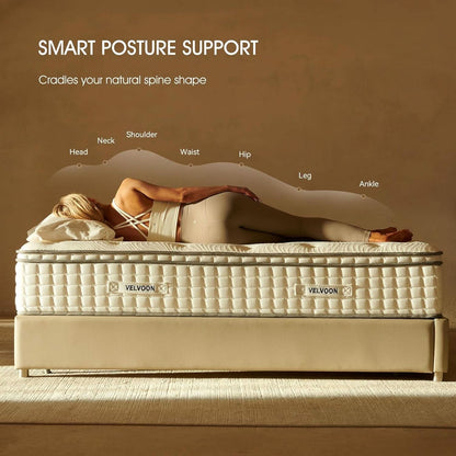 Queen TwelveInch Cooling Gel Memory Foam Pressure Relief Mattress