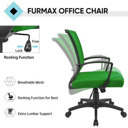 Ergonomic Green Mesh Office Chair With Lumbar Support