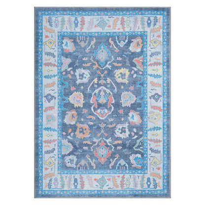 Adeline Pastel Blue Modern Oushak Rug