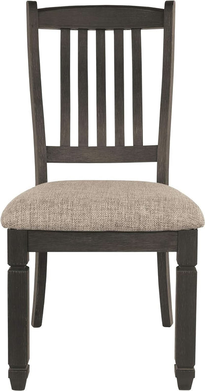 Upholstered Dining Chair 20 Inch Antique Black Set Of 2