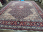Persian Tabriz Rug 11x14 Navy Blue Herati Wool Carpet